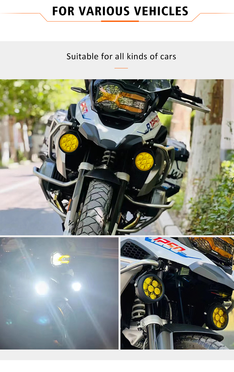 motorcycle auxiliary light 7led