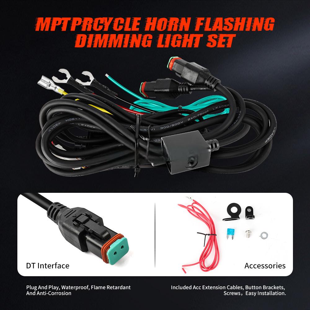 motorcycle auxiliary light 7led