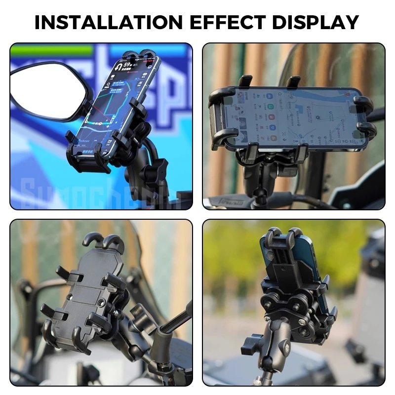 f0108 motorcycle phone holder for scooter and motorcycle Motorcycle Phone Holder Detail