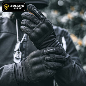 pvc motorcycle gloves black