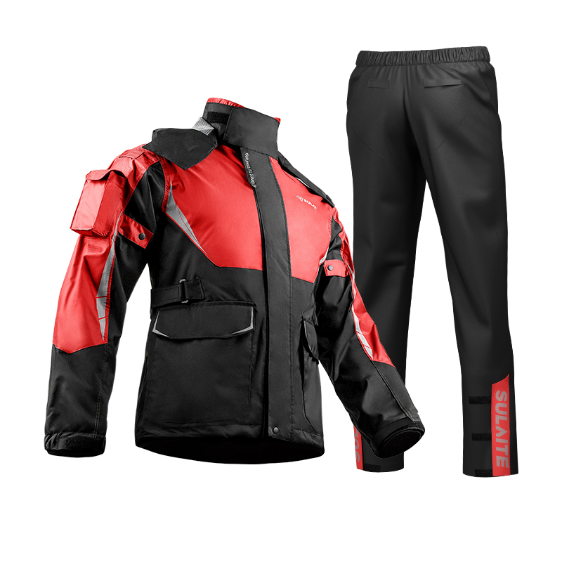 premium waterproof motorcycle raincoat set sulaite 2 piece riding suit with storage bag premium waterproof motorcycle raincoat set sulaite 2 piece riding suit with storage bag