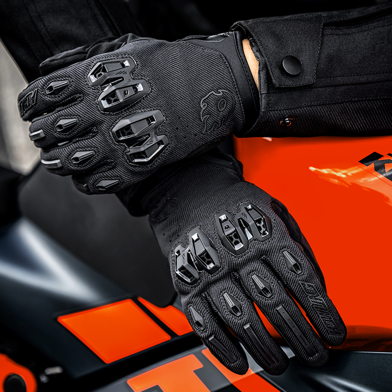 red breathable motorcycle gloves front black red breathable motorcycle gloves front black