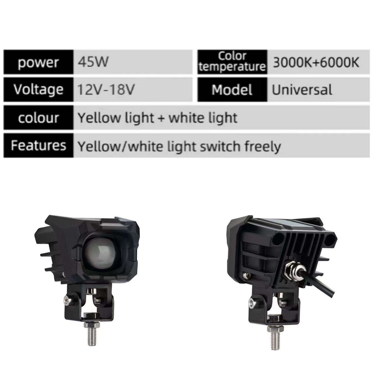 aluminum housing motorcycle led spotlight light more