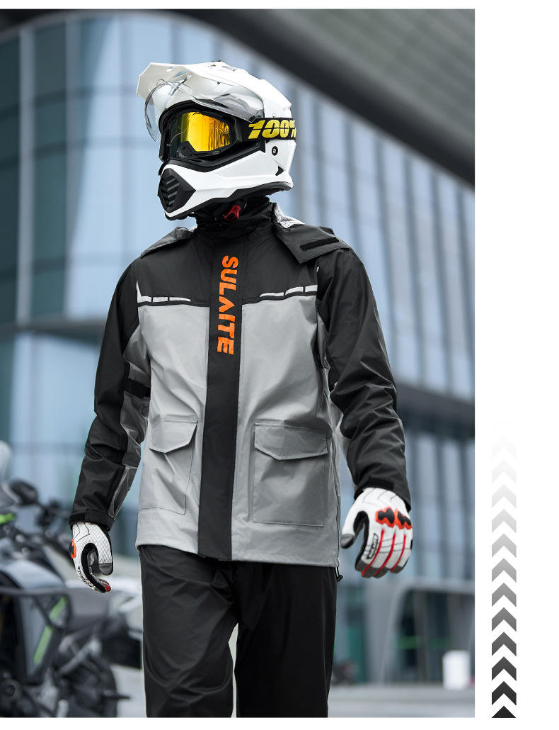 breathable motorcycle waterproof raincoat reflective riding suit breathable motorcycle waterproof raincoat reflective riding suit