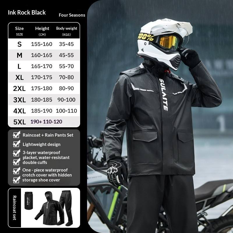 breathable motorcycle waterproof raincoat reflective riding suit breathable motorcycle waterproof raincoat reflective riding suit