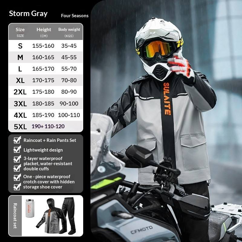 breathable motorcycle waterproof raincoat reflective riding suit breathable motorcycle waterproof raincoat reflective riding suit