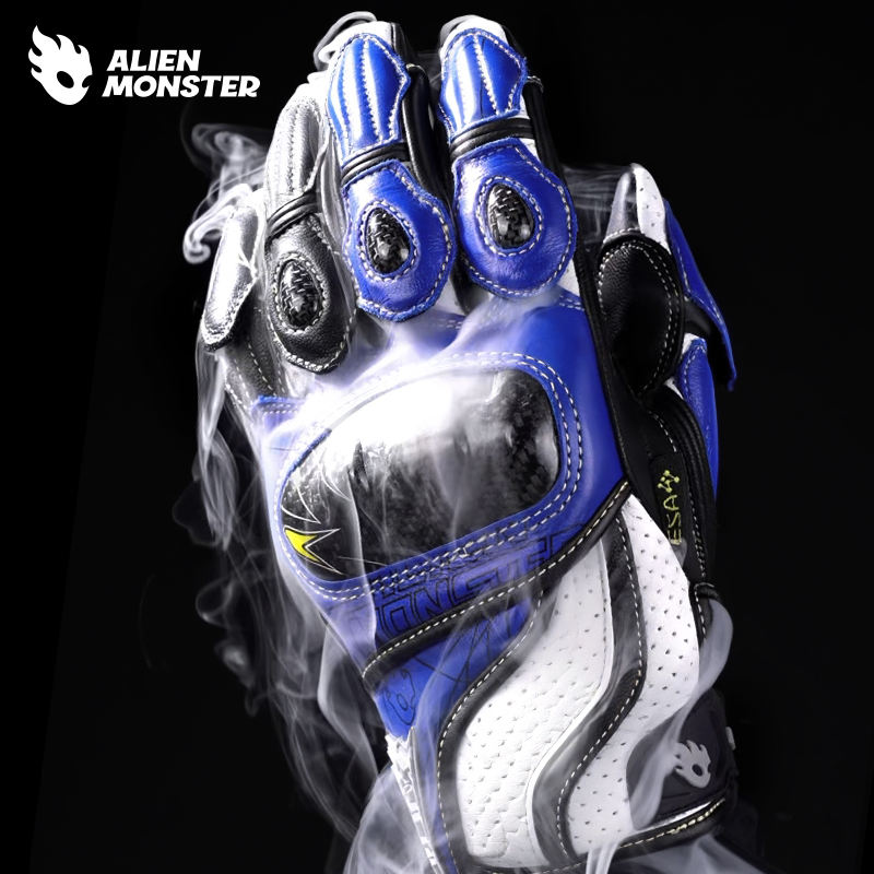 carbon fiber leather motorcycle gloves breathable carbon fiber leather motorcycle gloves breathable