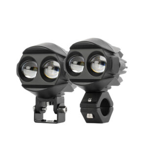 dual color led motorcycle fog light white yellow front
