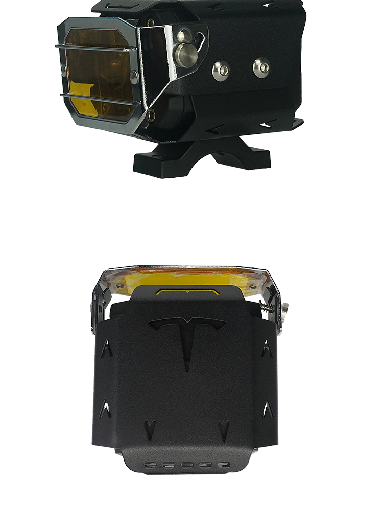dual projector motorcycle auxiliary light side