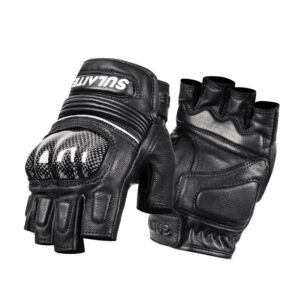 fingerless motorcycle gloves front