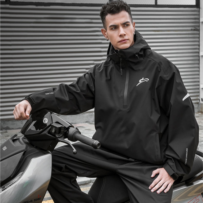 motorcycle rain gear for riding waterproof anti rainstorm reflective suit set motorcycle rain gear for riding