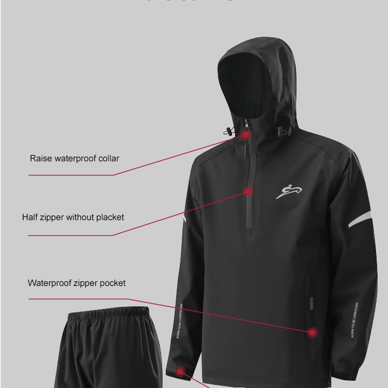motorcycle rain gear for riding waterproof anti rainstorm reflective suit set motorcycle rain gear for riding waterproof anti rainstorm reflective suit set