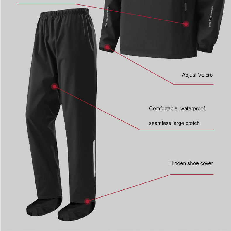 motorcycle rain gear for riding waterproof anti rainstorm reflective suit set motorcycle rain gear for riding waterproof anti rainstorm reflective suit set