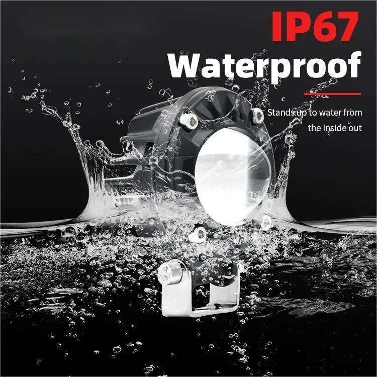 round single lens motorcycle auxiliary light waterproof