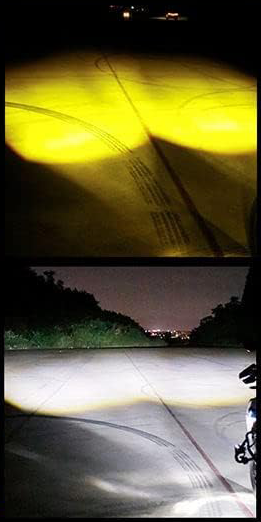 square projector motorcycle auxiliary light beam dual color