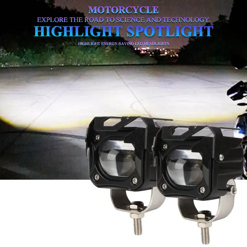 square projector motorcycle auxiliary light night riding application