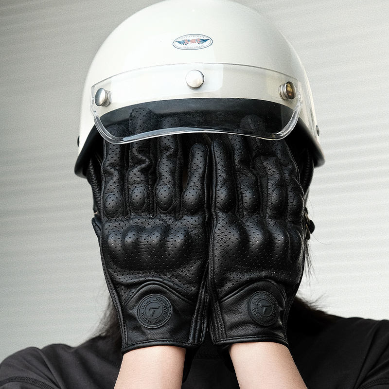 summer leather motorcycle gloves effect (3) summer leather motorcycle gloves effect (3)