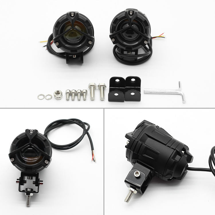 waterproof ip67 motorcycle led driving light install