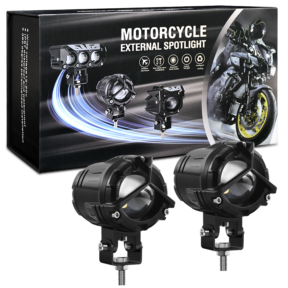 waterproof ip67 motorcycle led driving light package