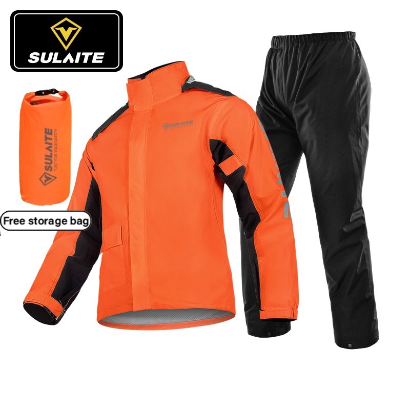 waterproof motorcycle rain suit orange waterproof motorcycle rain suit orange