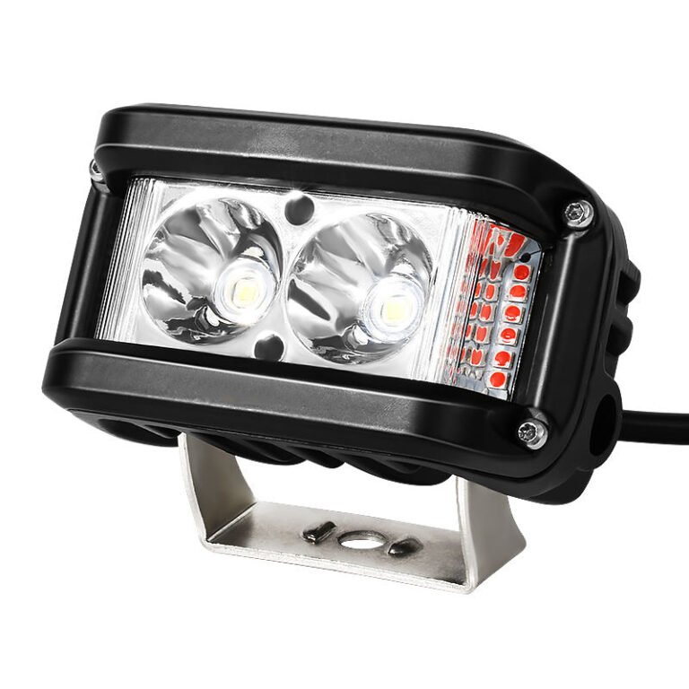 Custom Motorcycle Auxiliary Lights: Laser-Engraved Branding + White/Amber Dual Color — An OEM Case
