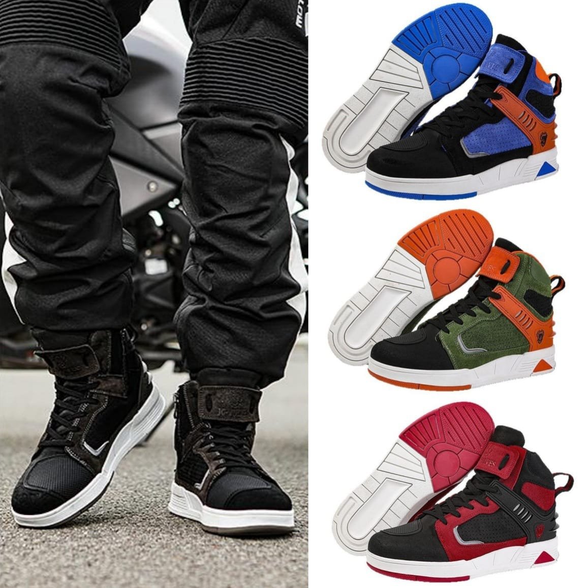 Motorcycle Riding Boots Casual Racing Short Boots Couple Style