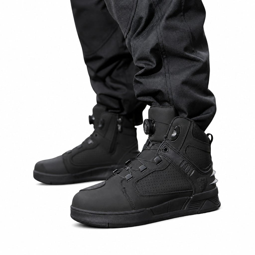 Motorcycle Riding Boots Breathable Lightweight Commuter Shoes - Image 4