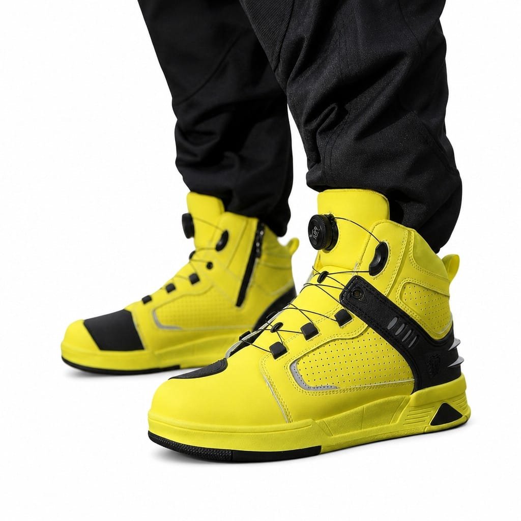Motorcycle Riding Boots Breathable Lightweight Commuter Shoes - Image 6