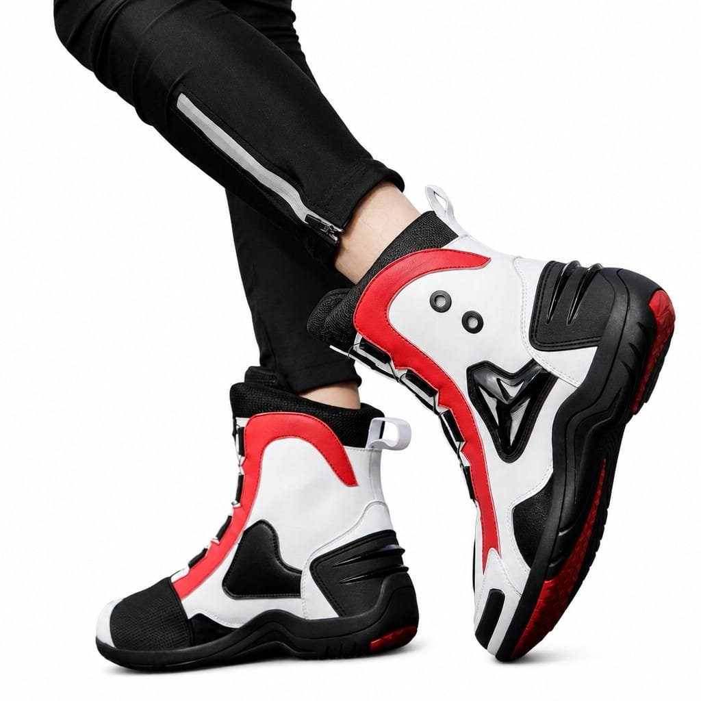 Motorcycle Riding Boots Waterproof Commuter Touring Shoes - Image 4