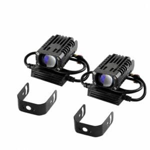Motorcycle Grille Fog Light 60W Dual Color Cut-off Near Light