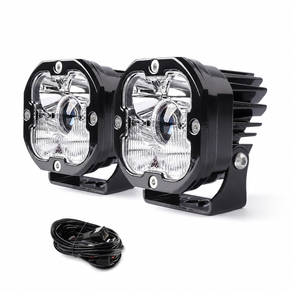 3 Inch Cube Fog Pod Lights 140W Off-Road LED Light Bar - Image 3