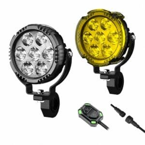 Motorcycle 7-Bulb LED Spot Light 120W Quick Release Waterproof