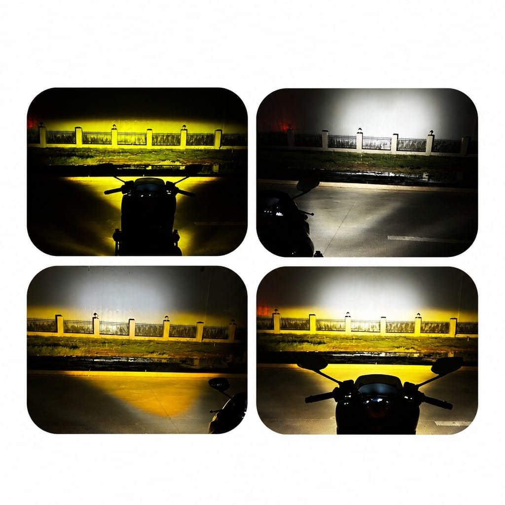 Motorcycle Headlight 180W 6-Lens Round LED Auxiliary Light - Image 5