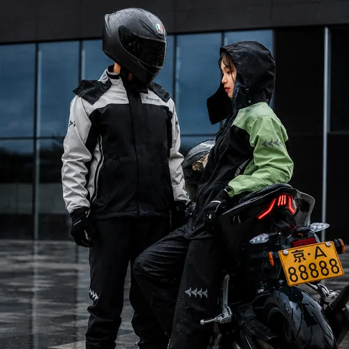 Waterproof motorcycle raincoat for riders