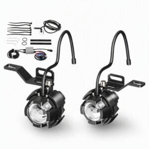 Motorcycle LED Auxiliary Light 50W Hidden Mount Scooter Driving Light