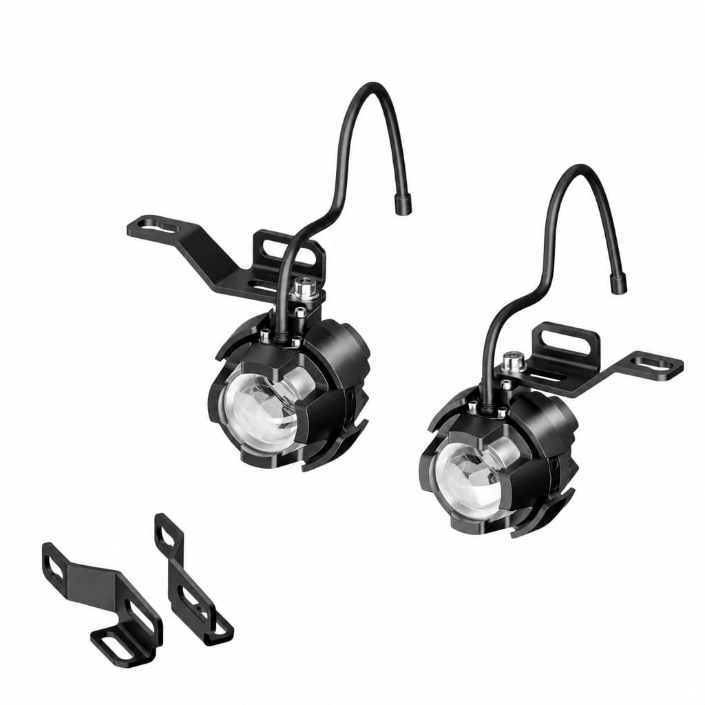 Motorcycle LED Auxiliary Light 50W Hidden Mount Scooter Driving Light - Image 3