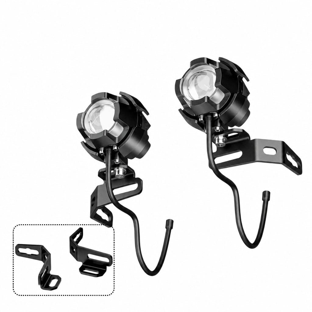 Motorcycle LED Auxiliary Light 50W Hidden Mount Scooter Driving Light - Image 4