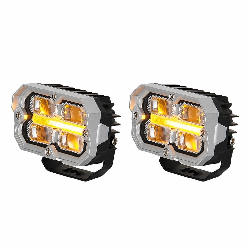 4x4 LED Light 92W Sequential Dynamic Off-Road Fog Light