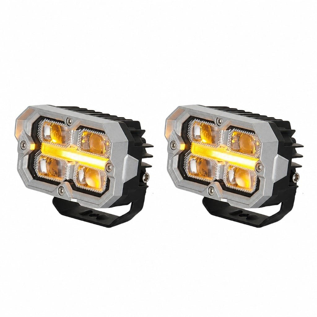 4x4 LED Light 92W Sequential Dynamic Off-Road Fog Light - Image 4